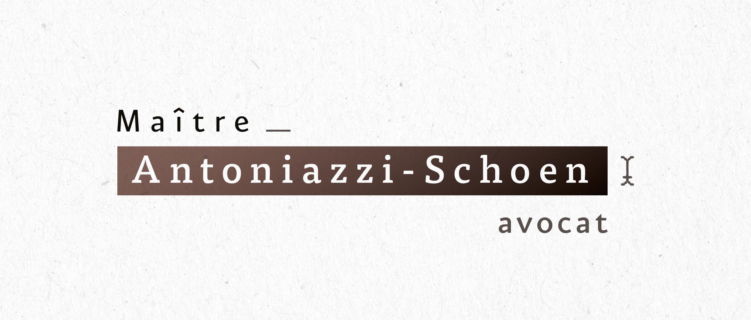 création du logotype d'un avocat